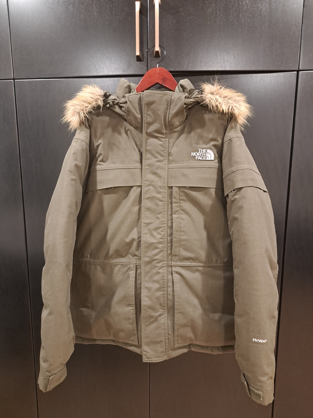 The North Face McMurdo Parka Mens L -  Olive Green - Goose Down HyVent
